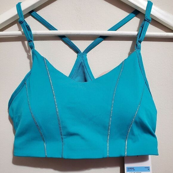 Nike Women's Sz Medium Sports Bra Dri-FIT Indy Yoga Light-Support DD1407-356 NWT - Picture 2 of 8